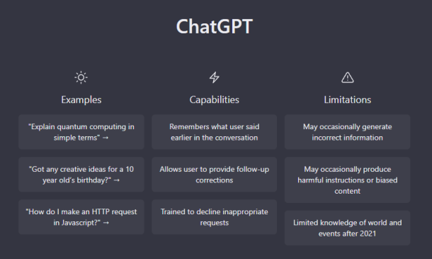 ChatGPT about